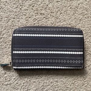 Jewell Adorable Grey Polka Dotted Long Wallet